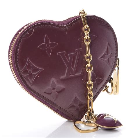 louis vuitton heart coin purse